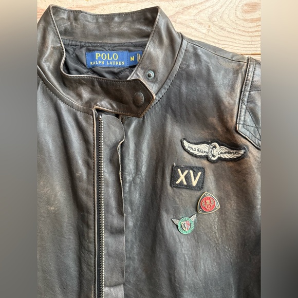 Ralph Lauren leather jacket size m - Picture 3 of 9